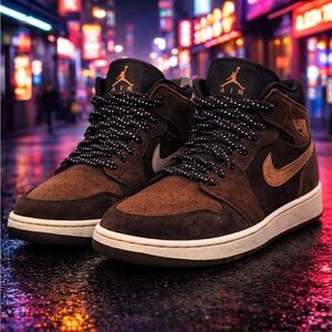 Jordan 1 Mid Dark Chocolate